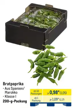 METRO Bratpaprika Angebot