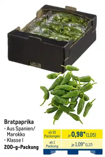 METRO Bratpaprika Angebot