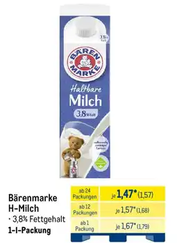 METRO Bärenmarke H-Milch Angebot