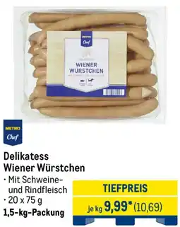 METRO METRO Chef Delikatess Wiener Würstchen Angebot