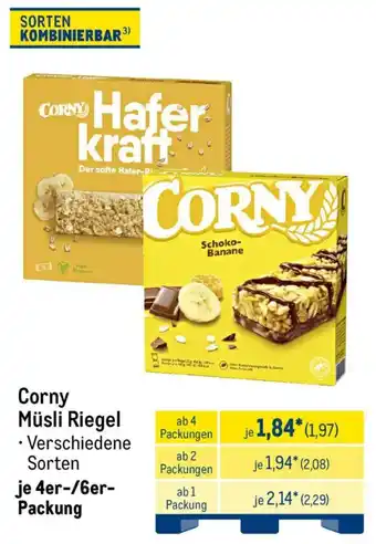 METRO Corny Müsli Riegel Angebot
