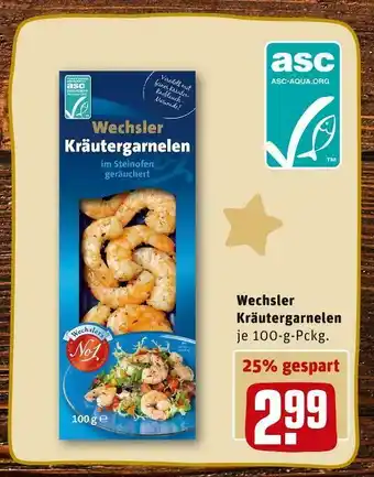 REWE Wechsler kräutergarnelen Angebot