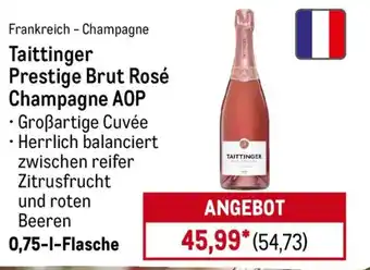 METRO Taittinger Prestige Brut Rosé Champagne AOP Angebot