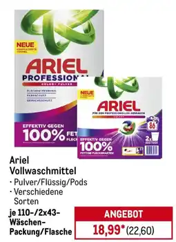METRO Ariel Vollwaschmittel Angebot