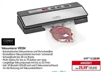 METRO CASO DESIGN Vakuumierer VR394 Angebot