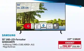 METRO SAMSUNG 50" UHD-LED-Fernseher GU50CU6979 Angebot