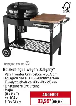 METRO Tarrington House Holzkohlegrillwagen „Calgary" Angebot