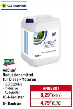 METRO FAIRLINE AdBlue Reduktionsmittel für Diesel-Motoren Angebot