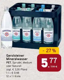 Dornseifer Gerolsteiner Mineralwasser Angebot
