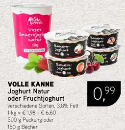 Dornseifer VOLLE KANNE Joghurt Natur oder Fruchtjoghurt Angebot