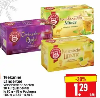 Edeka Herkules Teekanne Ländertee 30-55g Angebot