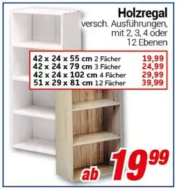 CENTERSHOP Holzregal Angebot