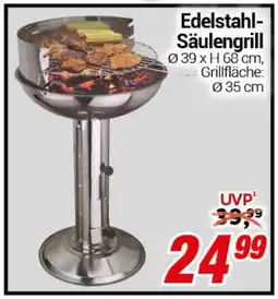 CENTERSHOP Edelstahl Säulengrill Angebot