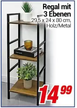 CENTERSHOP Regal mit 3 Ebenen Angebot