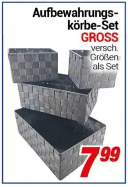 CENTERSHOP Aufbewahrungskörbe-Set GROSS Angebot