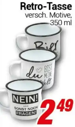 CENTERSHOP Retro-Tasse Angebot