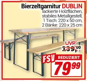 CENTERSHOP Bierzeltgarnitur DUBLIN Angebot