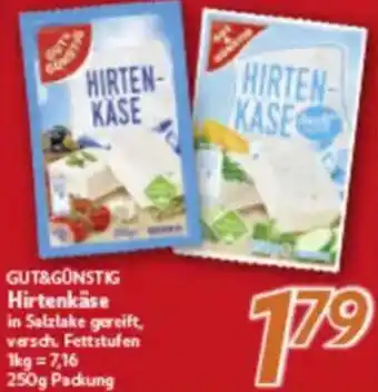 inkoop GUT&GÜNSTIG Hirtenkäse Angebot