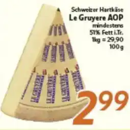 inkoop Schweizer Hartkäse Le Gruyere AOP Angebot