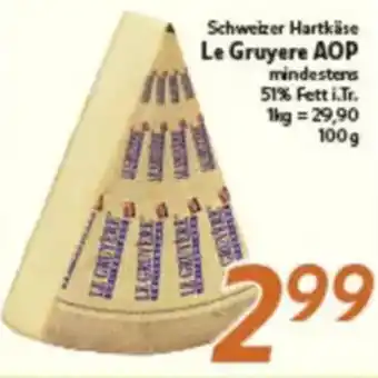 inkoop Schweizer Hartkäse Le Gruyere AOP Angebot