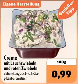 Aktiv Irma Creme mit Lauchzwiebeln und roten Zwiebeln Angebot
