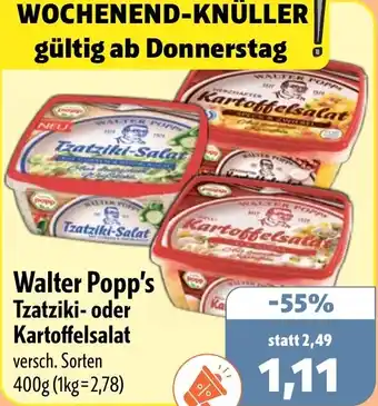 Aktiv Irma Walter Popp's Tzatziki- oder Kartoffelsalat Angebot