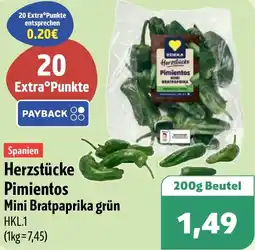 Aktiv Irma Edeka Herzstücke Pimientos Mini Bratpaprika grün Angebot