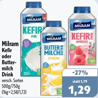 Aktiv Irma Milram Kefir oder Buttermilch Drink Angebot