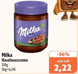 Aktiv Irma Milka Haselnusscreme Angebot