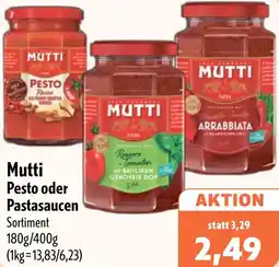 Aktiv Irma Mutti Pesto oder Pastasaucen Angebot