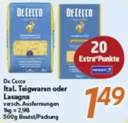 inkoop De Cecco Ital. Teigwaren oder Lasagna Angebot