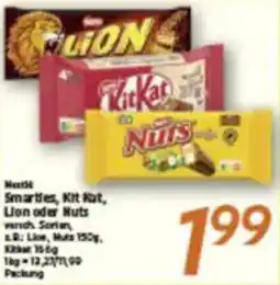 inkoop Nestle Smarties, Kit Kat, Lion oder Nuts Angebot