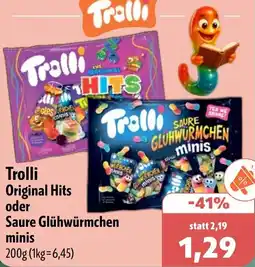 Aktiv Irma Trolli Original Hits oder Saure Glühwürmchen minis Angebot