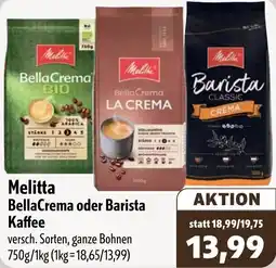 Aktiv Irma Melitta BellaCrema oder Barista Kaffee Angebot