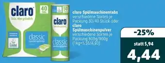 Aktiv Irma claro Spülmaschinentabs oder Spülmaschinenpulver Angebot