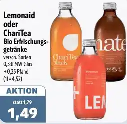 Aktiv Irma Lemonaid oder ChariTea Bio Erfrischungsgetränke Angebot