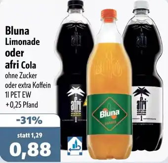 Aktiv Irma Bluna Limonade oder afri Cola Angebot