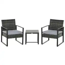 Netto Marken-Discount Outsunny Gartenmöbel-Set PE Polyrattan, Metall, Polyester Angebot