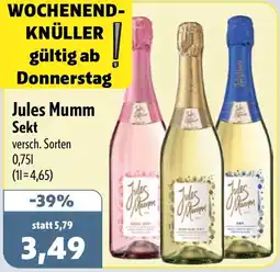 Aktiv Irma Jules Mumm Sekt Angebot
