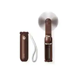 Netto Marken-Discount Jisulife Life8 Mini Handventilator 3in1 mit LED & Powerbank Braun Angebot
