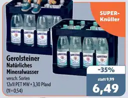 Aktiv Irma Gerolsteiner Natürliches Mineralwasser Angebot