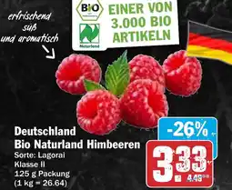 HIT Deutschland Bio Naturland Himbeeren Angebot