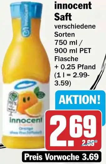 HIT innocent Saft Angebot