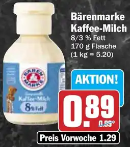 HIT Bärenmarke Kaffee-Milch Angebot