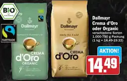 HIT Dallmayr Crema d'Oro oder Organic Angebot