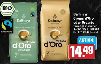 HIT Dallmayr Crema d'Oro oder Organic Angebot