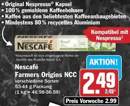 HIT Nescafé Farmers Origins NCC Angebot