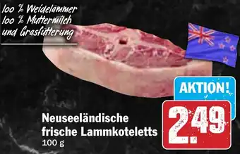 HIT Neuseeländische frische Lammkoteletts Angebot