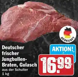 HIT Deutscher frischer Jungbullen Braten, Gulasch Angebot