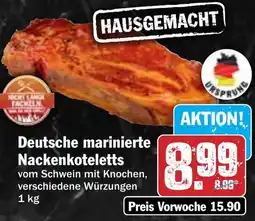 HIT Deutsche marinierte Nackenkoteletts Angebot